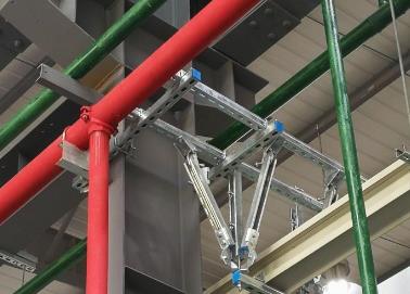 淄川该抗震支架的整体式支吊架结构协调性好